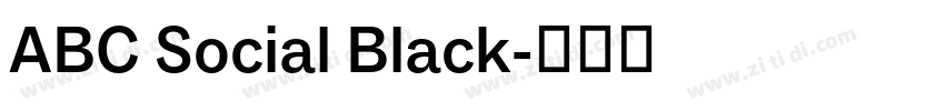 ABC Social Black字体转换